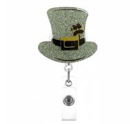 Porte-insigne Du Festival Irlandais Avec Badge De Clip Métallique Clip Nurse Doctor Doctor Carte Rettractable Reel Rétractable