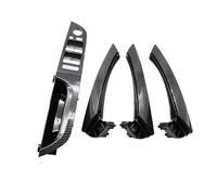 Porte Intérieur Poignée Porte Intérieure Plastique avec Garniture Couvercle Ensemble Complet pour BMW Série 3 E90 E91 316 318 320 325 328i LHD 2004-2010 2011 2012 Poignée Porte Intérieure(Carbon 37.5