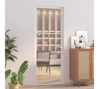 vidaXL Porte intérieure 76x201,5 cm Blanc Verre ESG et aluminium