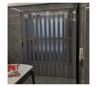 Porte intérieure en accordéon double - Porte coulissante pliante moderne en aluminium avec poignée pour toilettes, salle de bain, chambre à coucher