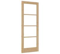 Porte intérieure ORKDAL 78 x 202 x 4 cm en bois de pin massif avec verre - Isolation acoustique et thermique pour salon et chambre à coucher - Naturel et durable