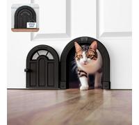 Porte intérieure pour Chat - Porte intérieure sans Rabat pour Porte intérieure, Porte intérieure pour Chats jusqu'à 9 kg, Installation Facile à Faire soi-même, Installation sécurisée en Quelques