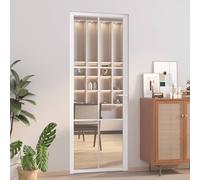 Binnendeur 83x201,5 cm ESG-glas en aluminium wit350573
