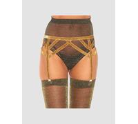 Leg Avenue 8887 Porte-Jarretelles Élastique en Lurex Or Taille Unique EUR 34-38