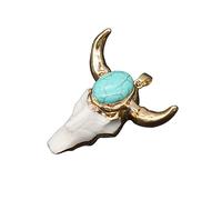 Porte-jarretelles Cadeaux Colliers Anneau d'os de vache pierres précieuses Quartz breloques pour Bracelet collier fabrication de bijoux Serre-tête Décor Organisateur Bague Colliers (C, One Size)