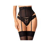 OBSESSIVE - Porte-Jarretelles Serena Love M/L, Noir, M/L