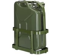 Porte-jerrican pour Voiture 10 & 20 L bidon d’Essence métal jerrycan Vert