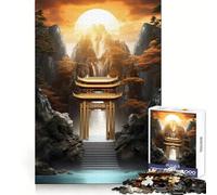 Porte Kintsugi Mystique pour Adultes, Puzzle de 1000 pièces, Jouet de réflexion Anti-anxiété, Bords précis, Cadeau attentionné (50x75cm)