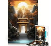 Porte Kintsugi Mystique pour Adultes, Puzzle de 1000 pièces, Jouet de réflexion Anti-anxiété, Bords précis, Cadeau attentionné (50x75cm)