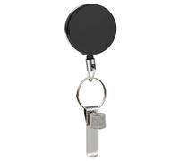 Porte-Kirsite robuste avec cordon rétractable de 68 cm pour stylos, accessoires et cartes, mécanisme à ressort argenté profilé pour organiser les outils et les accessoires essentiels