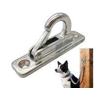 Porte-laisses pour Chiens - Crochet pour Animaux de Compagnie 12x8cm, Support de chaîne, Support de stationnement | Accessoire en Acier Inoxydable avec des utilisations organisations Pratiques