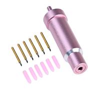 Porte-Lames Pour Machine à Graver Avec Six Lames De Rechange PlaquéEs Or Lames à Pointe Fine De Qualité SupéRieure Lame De PréCision Haut De Gamme Pour Vinyle, Carton Et Panneaux D'Affichage Rose