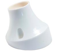 Porte-lampe 45° E27 mural ou de plafond en thermoplastique - Blanc