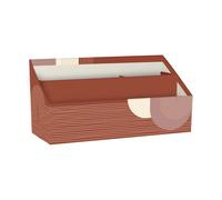 Porte lettres Clairefontaine Terracotta Rouge 25x10x14 cm