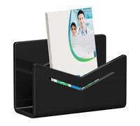 Porte-lettres de bureau - Courbe en acrylique organisé - Étagère de rangement pour documents - Trieur de cartes postales - Pour factures et reçus - Organiseur pour ordinateur portable - Pour l'école