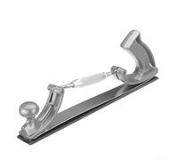 Porte-lime à dents incurvées en acier avec vis réglable pour polissage de carrosserie de voiture, 35,6 cm de long, design flexible pour une mise en forme efficace du métal (D)