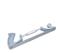 Porte-lime réglable à dents incurvées en acier pour polissage de carrosserie de voiture - Cadre plat et rond de 350 mm, dents grossières ou moyennes, aluminium moulé (A)