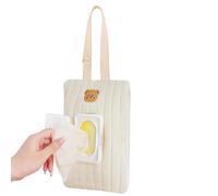 Porte-linge Portable - Étui De Voyage De Lingettes Pour Bébé, Conteneur Rechargeable | Soupchée En Coton Réutilisable, Pochette De Rangement À La Plainte Pour Poussette, Voiture, Voyages En Plein Air,
