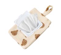 Porte-Lingettes De Voyage,Pochette Rechargeable Avec Lanière Pour Bébé - Boîte À Lingettes Nomade,Pour La Maison La Poussette La Chambre D'enfant La Salle De Bain Les