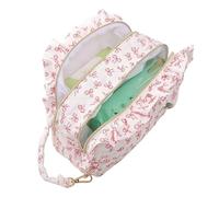 Porte-Lingettes Distributeur Portable En Tissu Matelassé Floral