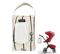 Porte-lingettes Housse Organisateur De Rangement Sac Nœud Rayures