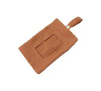 Porte-lingettes humides pour bébé - Portable - Sac de rangement pour poussette - Double couche - Sac de voyage pour couches, poussette, lingettes humides