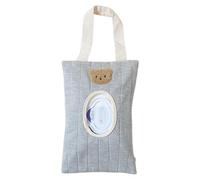 Porte-lingettes humides pour bébé Récipient rechargeable portable Boîte de rangement pour lingettes humides Imperméable Sac en coton pour un voyage facile et une utilisation des couches. Lingettes