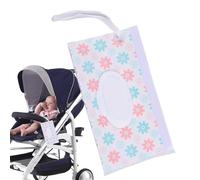 Porte-lingettes pour bébé, conteneur de lingettes de voyage | Sac de lingettes réutilisables imperméables | Pochette à lingettes avec dragonne, design de style bohème, rechargeable pour les voyages, l