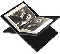 Porte-livre acrylique, cadre croisé porte-livre acrylique, support de lecture, support de livre, porte-livre à exposer, noir