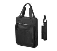 Porte-livre de dessin - Étui de rangement léger pour livre d'art noir | Pochettes à fermeture éclair pour livres, carnet de croquis, planche d'art, organiseur de livre de dessin