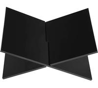 Porte-livre en acrylique, design en forme de X, montage sur bureau, style moderne, noir