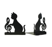 Porte-Livre En Métal Vintage, 1 Paire, Décoration De Table, De Bureau, Avec Des Animaux Noirs