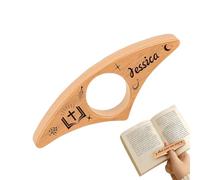 Porte-livres avec pages, marque-pages en bois, serre-tête de lecture - pour amateurs de livres, bibliothèques, lecteurs, femmes, hommes, enseignants, studio biblique, maison, bureau, école