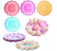 Porte- Lot de 4 boîtes à œufs en Plastique pour Ranger œufs ustensiles de Cuisine Assiette De Service Aux ?ufs