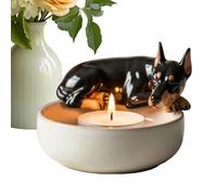 Porte-lumière De Thé - Candlers | Mignon des Porte-chèques pour Chiens pour Table | Coupes De Table De Coupe Romantique Décor De Chandeliers Le Mariage De Noël Thanksgiving Farmhouse Home K