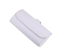 Porte-lunettes - 17,5 x 4,5 x 7,5 cm - Avec fonction magnétique - En cuir synthétique - Pour pare-soleil de voiture - Pour lunettes, cartes, câble de charge, pièces de monnaie, clés, billets