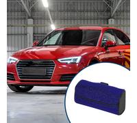 Porte-Lunettes De Soleil Pare-Soleil De Voiture / Clip Lunettes Soleil Pare-Soleil Crochet Pour SUV Camion / Organisateur Panneau Pare-Soleil Similicuir / 1 Pc Bleu Faux Diamant