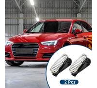 Porte-Lunettes De Soleil Pour Pare-Soleil De Voiture / Clip De Lunettes Soleil Pare-Soleil Pour Voiture SUV Camion / Organisateur Panneau Pare-Soleil ABS / 2 PièCes Strass Blanc