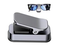 Porte-lunettes de soleil - Voiturette de golf | Clip magnétique en aluminium avec rembourrage en silicone pour une prise antidérapante, organisateur pour équipement de golf, voiture, vélo, camping, po