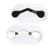 Porte-Lunettes Magnétique,2 PCS Supports magnétiques en Acier Inoxydable pour Lunettes Pinces à Lunettes Pinces à Badges pour Femmes Hommes Lunettes de Soleil et Casques d'écoute
