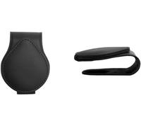 Porte Lunettes Pour Voiture, 2pcs Accessoire Auto Pour Lunettes De Soleil Carte Ticket,Noir, Cadeux Pour Homme[Z629]
