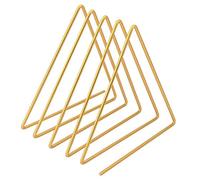 Porte Magazine Metal,Triangle Iron Art Bookshelf, d'or Petit Triangle Bookshelf,Porte-revues,étagère en métal,Bureau De Stockage Livre De Stockage Fichier Titulaire du Journal,organiseur de bureau