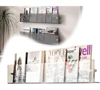 Porte-Magazines, Porte-brochures en Acrylique, Porte-brochures, Présentoir De Brochures, Porte-brochures Transparent, Porte-revues Suspendus, Support D’Information, Sup, Transparent, 100cm