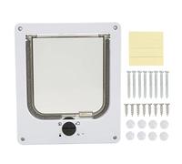 Porte Magnétique pour Chat, Porte à Rabat pour Animaux de Compagnie à Structure Ferme à Fermeture Rapide Blanche Toxique pour Lapin pour Chiot
