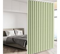 Porte magnétique pour porte pliante de placard - Économie d'énergie - Isolation thermique - Séparateur de pièce occultant pour chambre à coucher - Vert - 213 x 254 cm