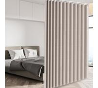 Porte magnétique pour porte pliante de placard, isolation thermique, protection contre la chaleur et bouclier d'intimité, kaki 244 x 381 cm, séparateur écoénergétique pour chambre à coucher