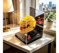 Porte magnétique Vitrine acrylique pour Lego 43022 Casque Lewis Hamilton, résistant à la poussière, 18 x 18 x 23 cm, écran transparent avec résistant aux rayures, résistant au jaunissement (B)
