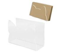 Porte-mail en acrylique, porte-parole en acrylique de co-chat mignon de la lettre de réception d'organisateur de réception d'organisateur pour l'école du bureau à domicile