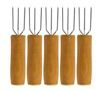 Porte-maïs pour barbecue, porte-épis de maïs, bâton de brochette de maïs cireux avec fourchette de cuisine en métal - ustensiles de cuisine, fourchette pour barbecue pour épis de maïs, pour ba
