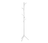 HAKU Portemanteau blanc, porte-manteau sur pied en bois massif - Dimensions : H 174 x Ø 43 cm, style : traditionnel